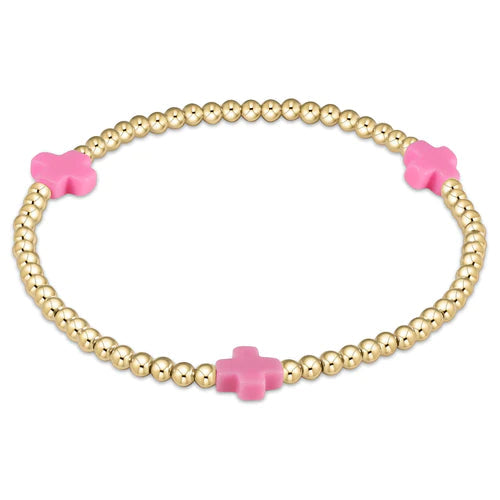 ENEWTON EXTENDS - BRIGHT PINK SIGNATURE CROSS BRACELET