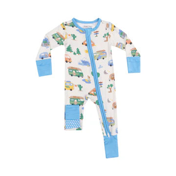 FRIENDLY CAMPERS 2 WAY ZIPPER ROMPER