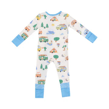 FRIENDLY CAMPERS 2 WAY ZIPPER ROMPER
