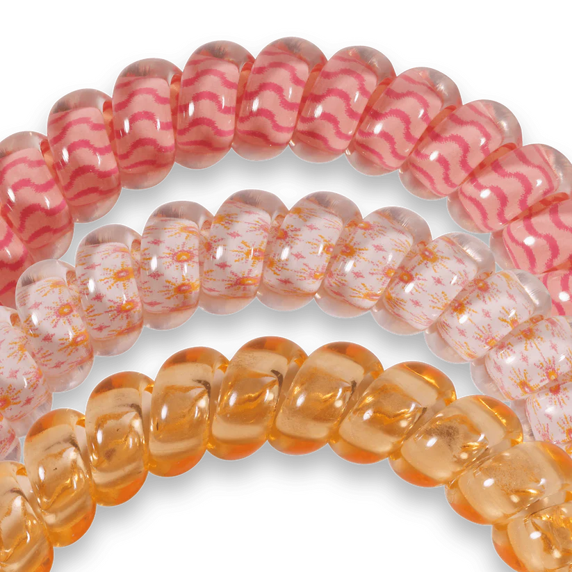 Sunny Days Ahead Small Spiral Hair Ties