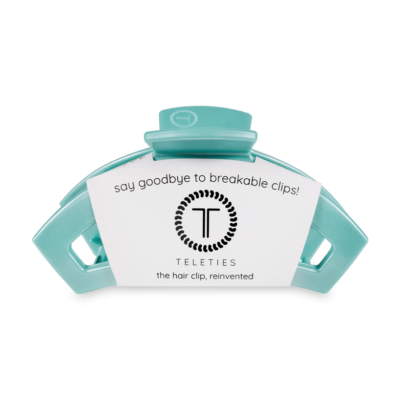 Totally Turquoise Medium Open Hair Clip