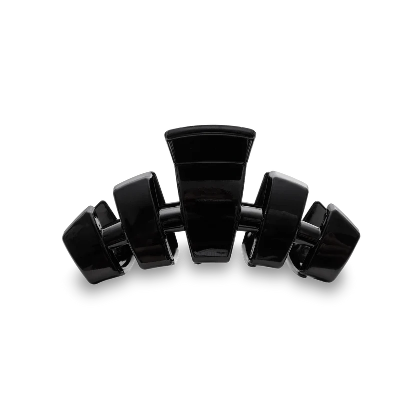 Jet Black Large Classic Hair Clip