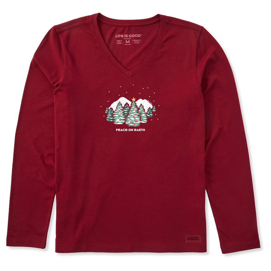 SNOWY CHRISTMAS L/S CRUSHER TEE
