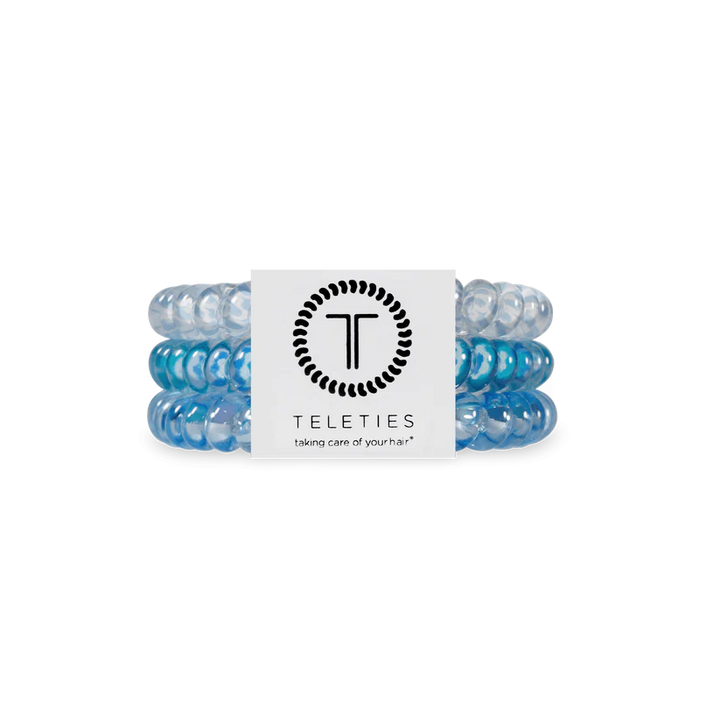 SUMMER SKY SMALL SPIRAL HAIR TIES
