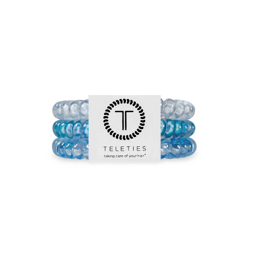 SUMMER SKY SMALL SPIRAL HAIR TIES
