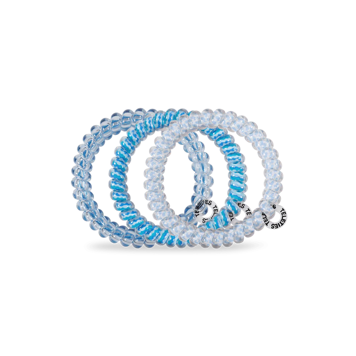 SUMMER SKY SMALL SPIRAL HAIR TIES