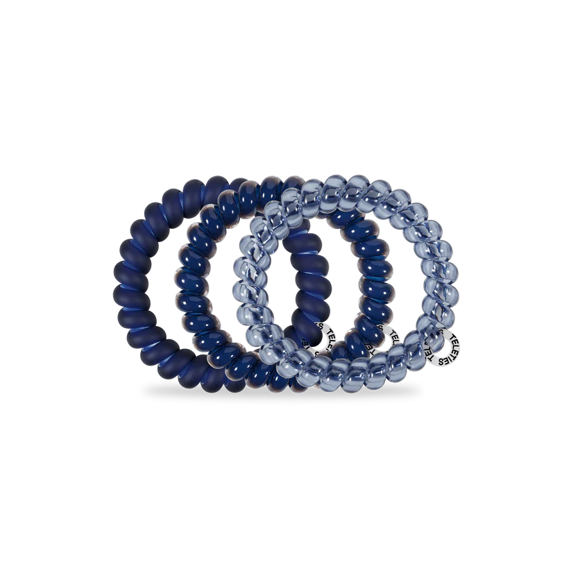 NIGHTFALL NAVY SMALL SPIRAL HAIR TIES
