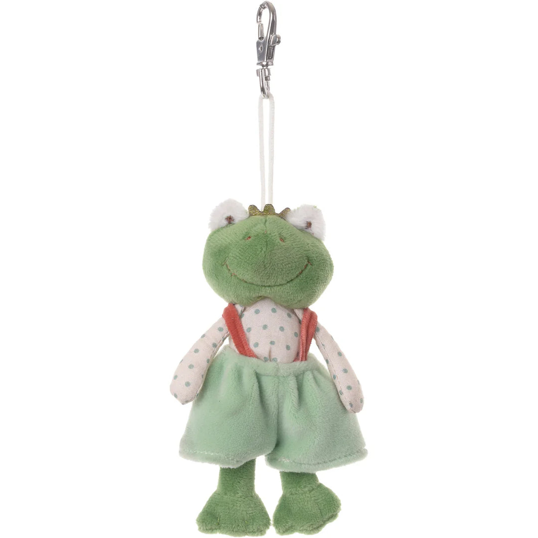 GREEN PRINCE FROG BAG CHARM
