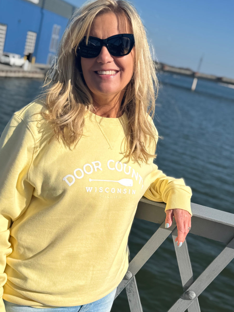 BUTTER DOOR COUNTY OAR EVERYDAY CREW SWEATSHIRT
