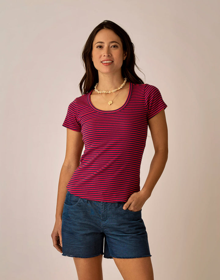 JULY STRIPE EVER TEE
