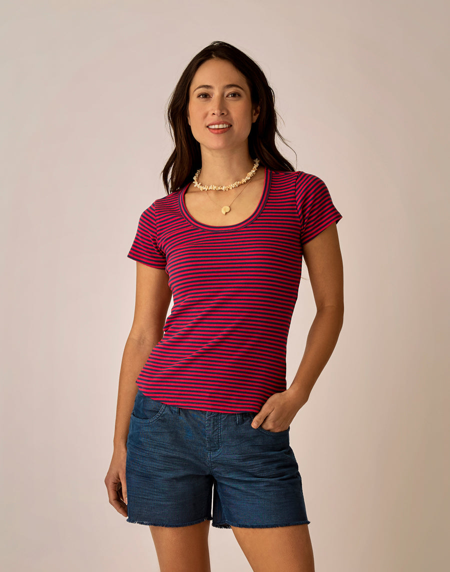 JULY STRIPE EVER TEE

