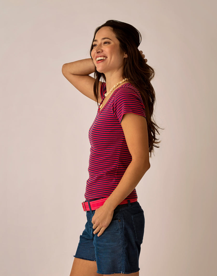 JULY STRIPE EVER TEE