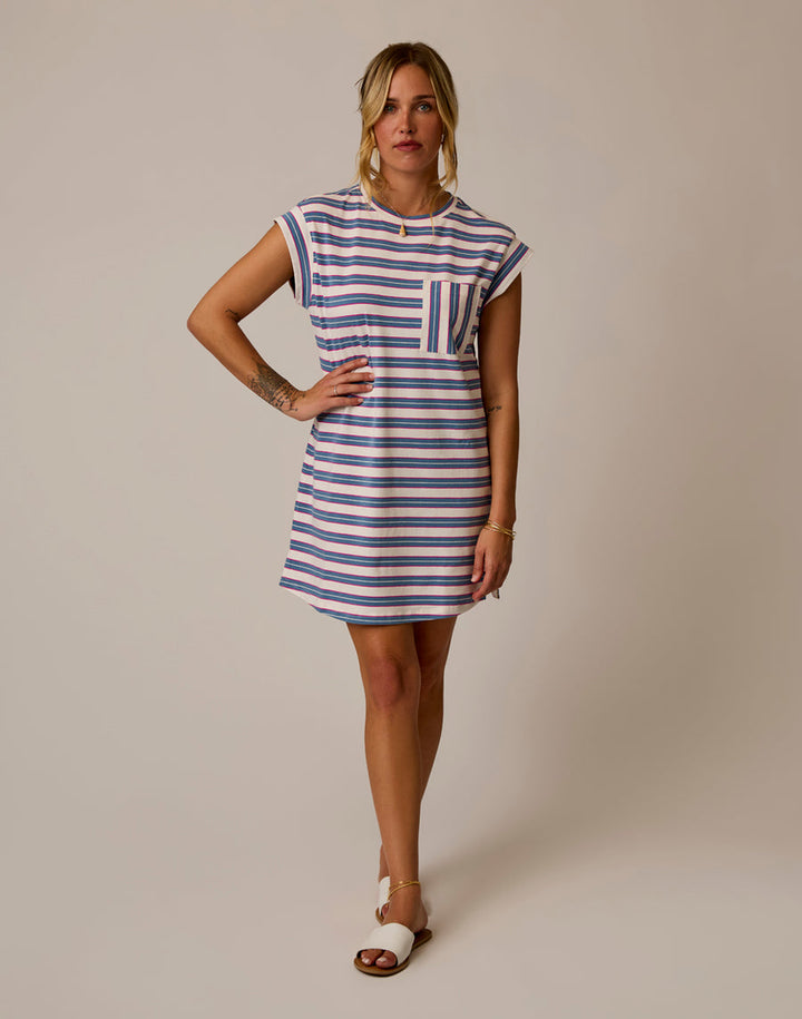 CAPTAIN ROSE STRIPE COSMO DRESS