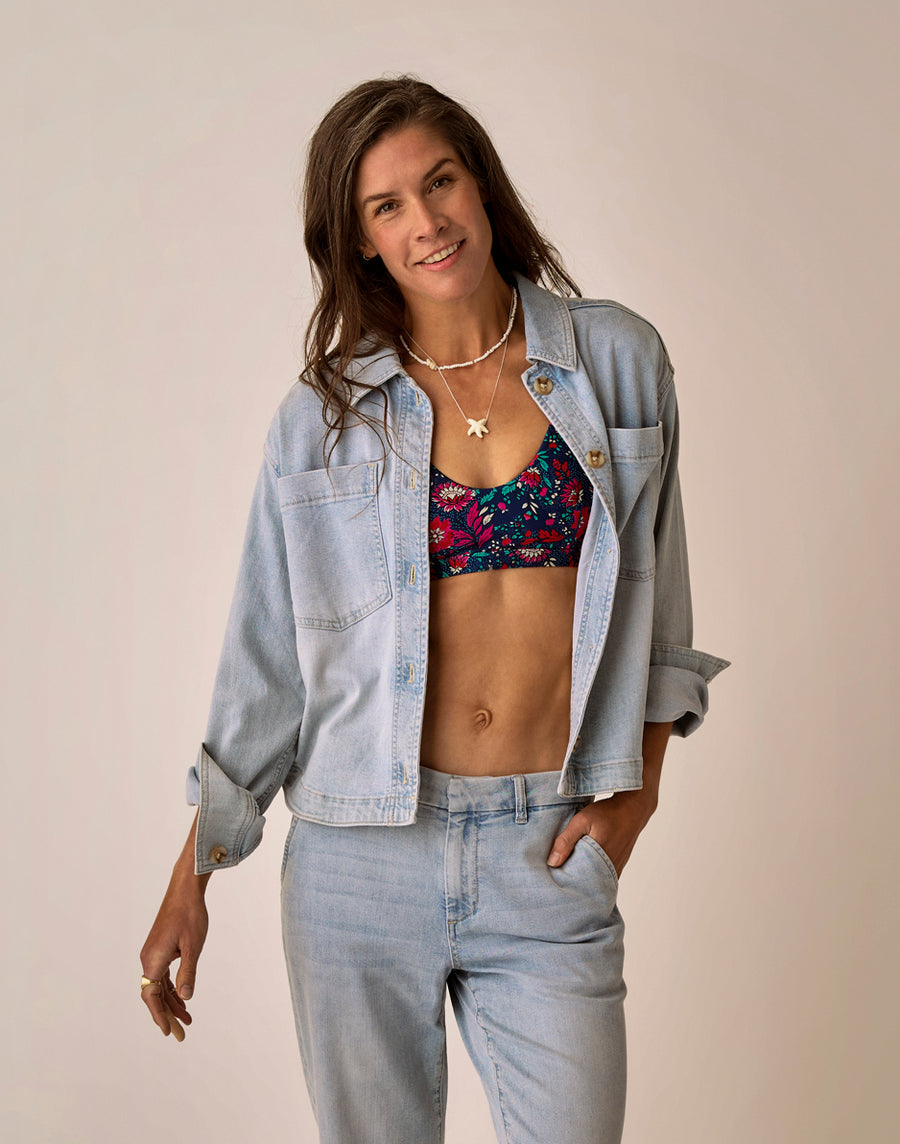 FLORA SAVANNAH DENIM SHACKET