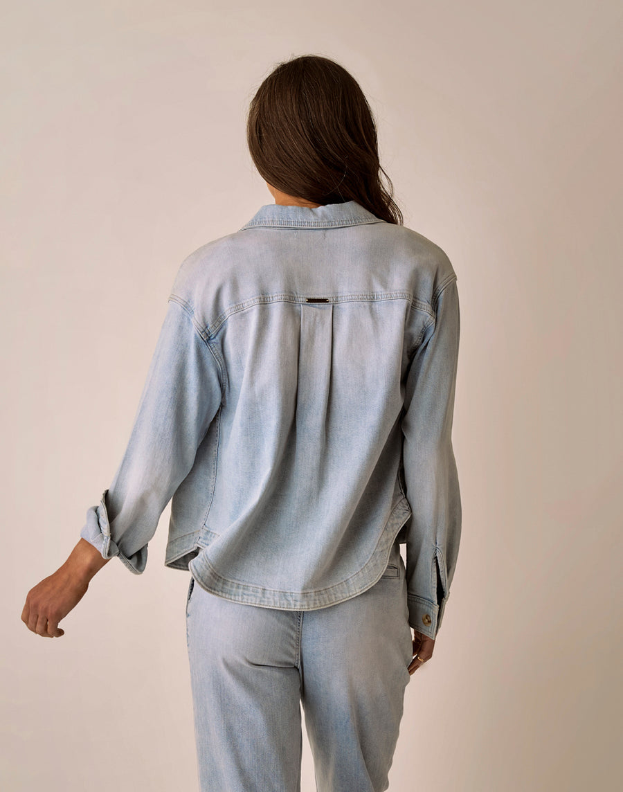 FLORA SAVANNAH DENIM SHACKET