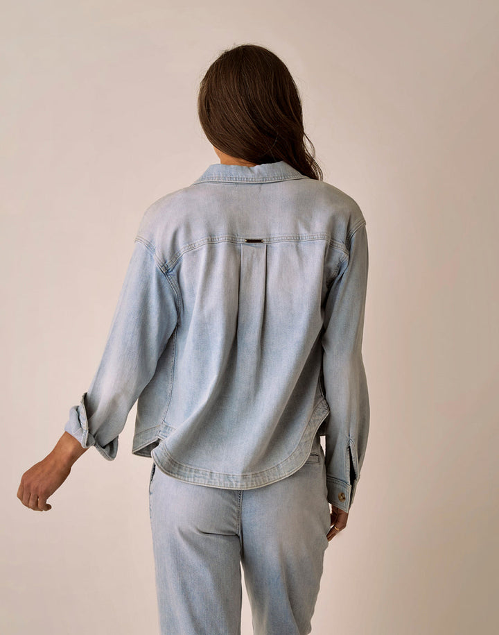 FLORA SAVANNAH DENIM SHACKET