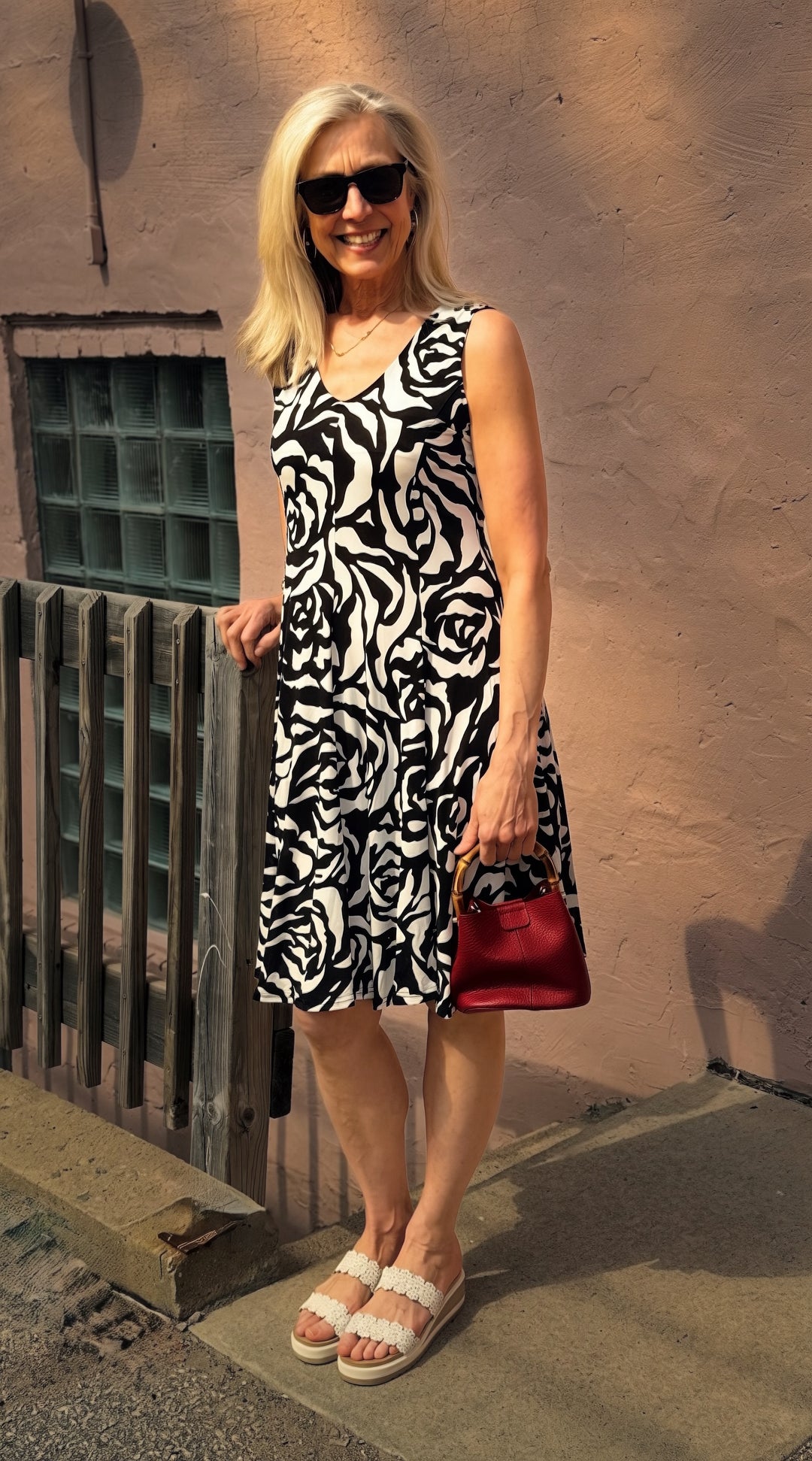 ARIA BLACK FLORAL DRESS