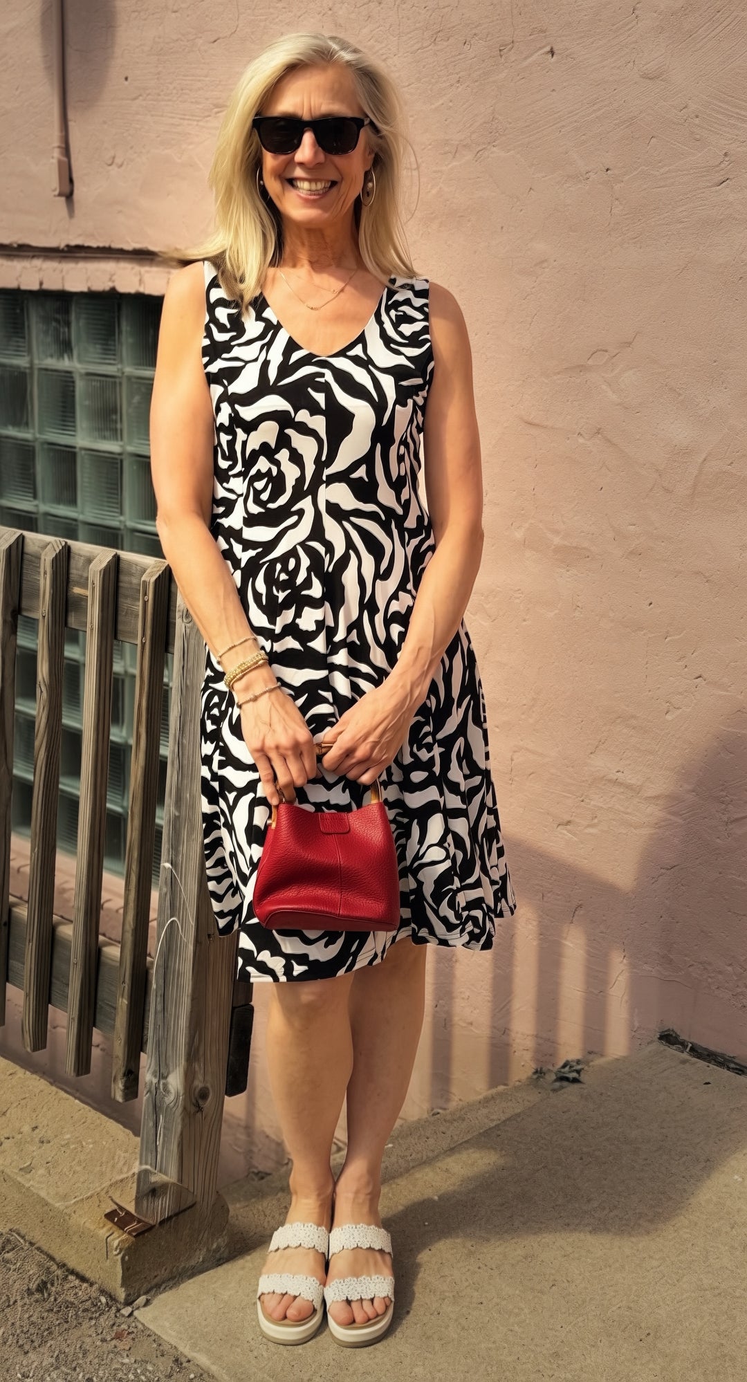 ARIA BLACK FLORAL DRESS