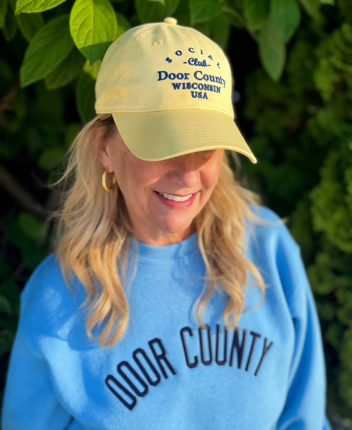 BUTTER DOOR COUNTY SOCIAL CLUB BASEBALL HAT