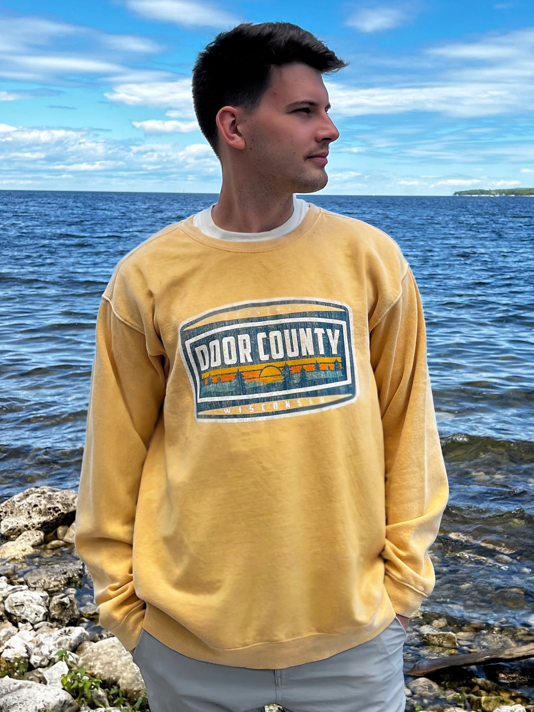 DOOR COUNTY GOLDEN HOUR CREW SWEATSHIRT