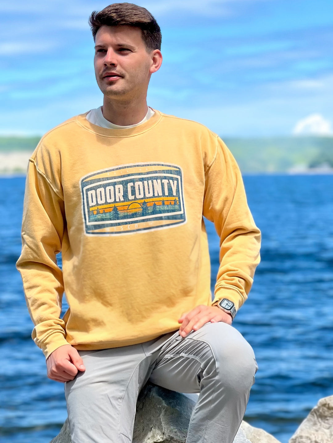 DOOR COUNTY GOLDEN HOUR CREW SWEATSHIRT