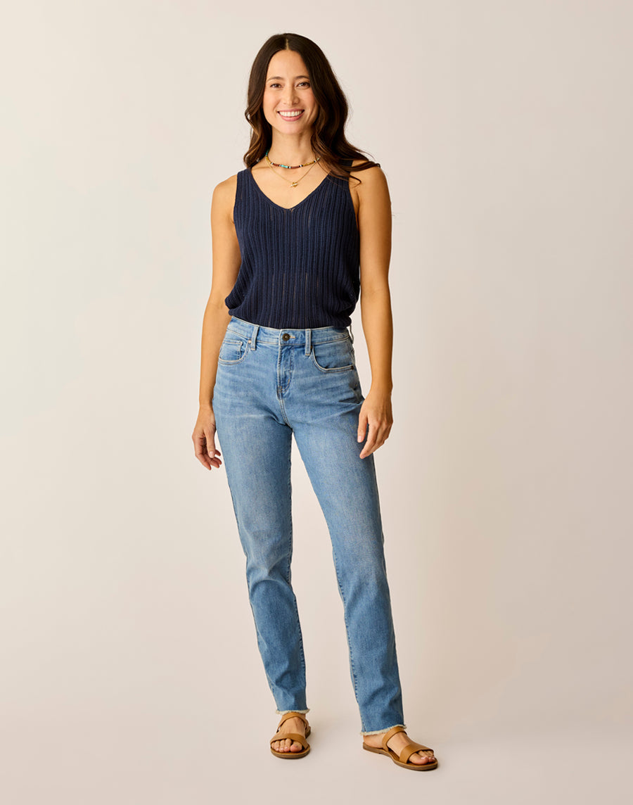 CARSON BLUE TIDE HIGH RISE JEANS