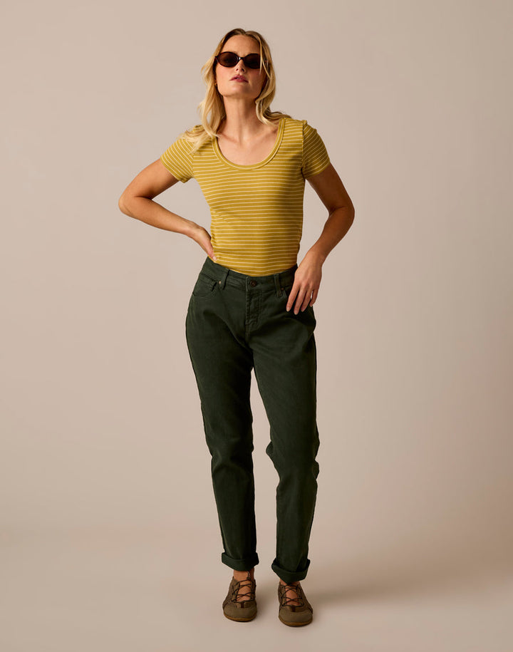 GOLD GLOW STRIPE EVER TEE