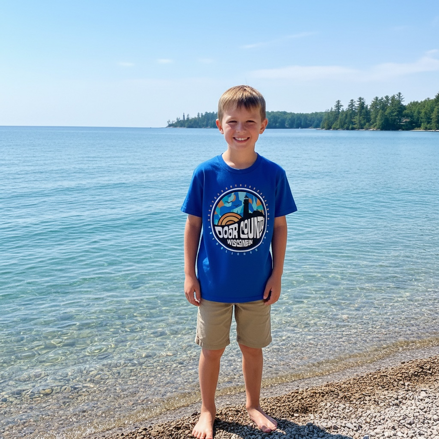 YOUTH DOOR COUNTY LIGHTHOUSE T-SHIRT
