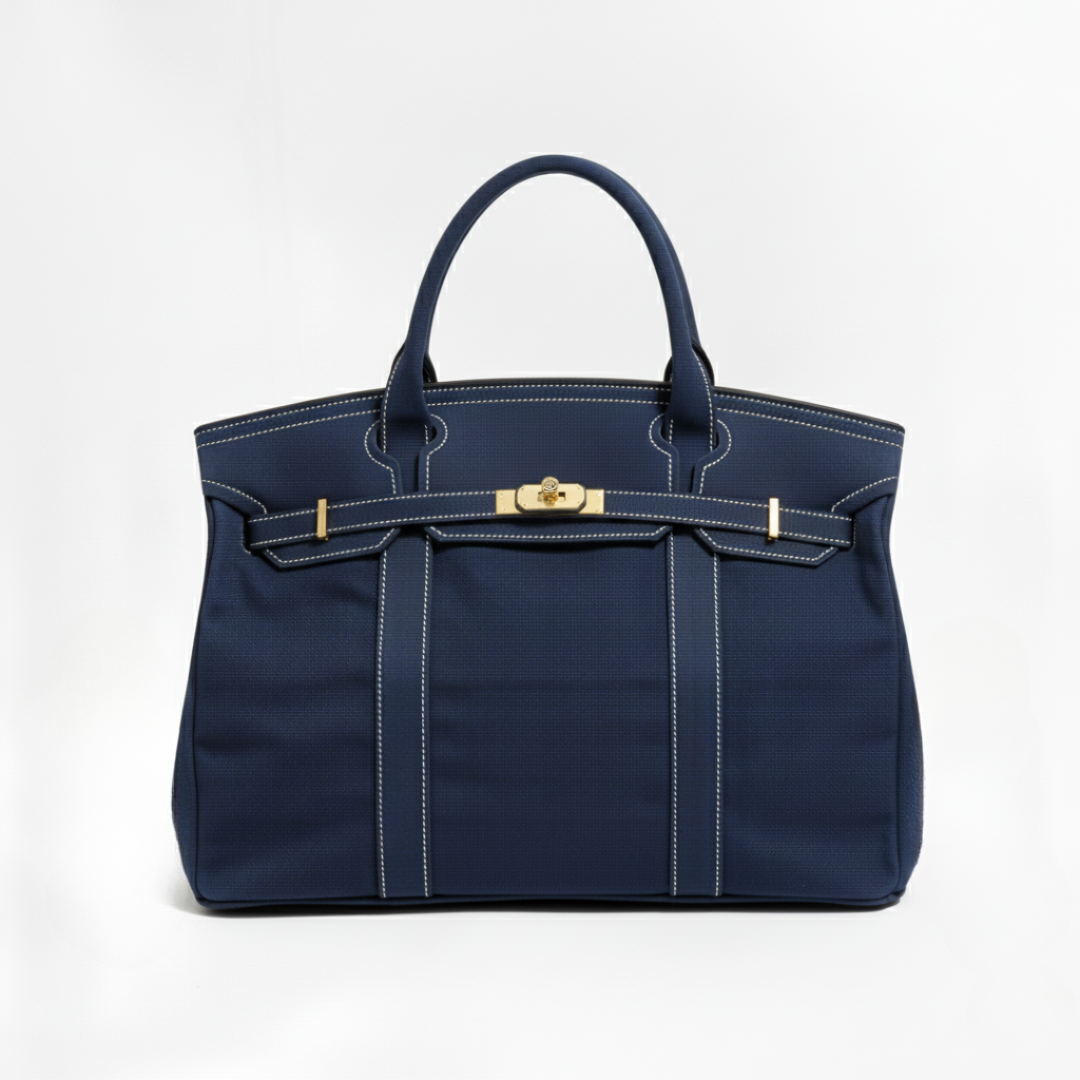 NAVY BOATKIN CANVAS TOTE BAG