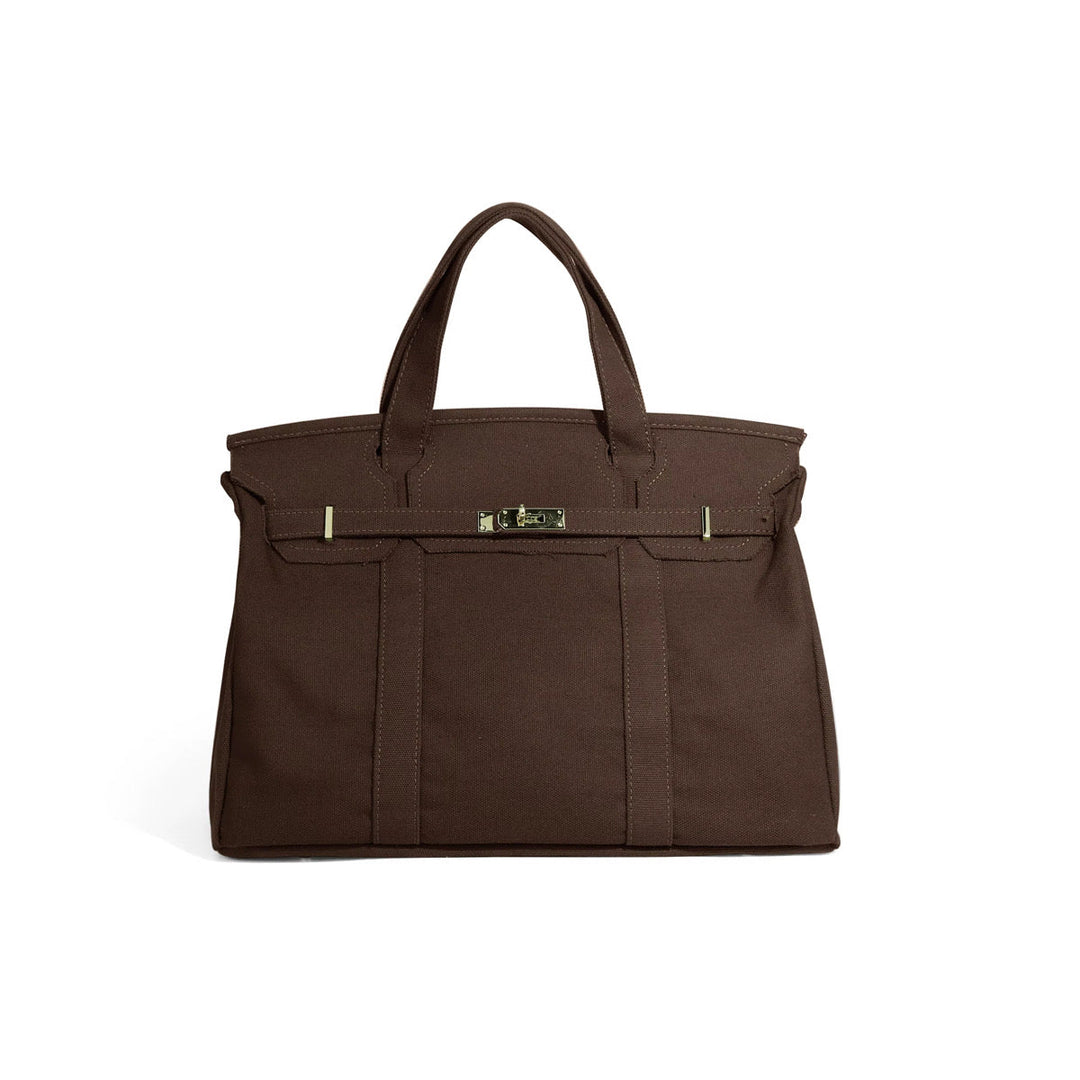 CHOCOLATE BOATKIN CANVAS BAG