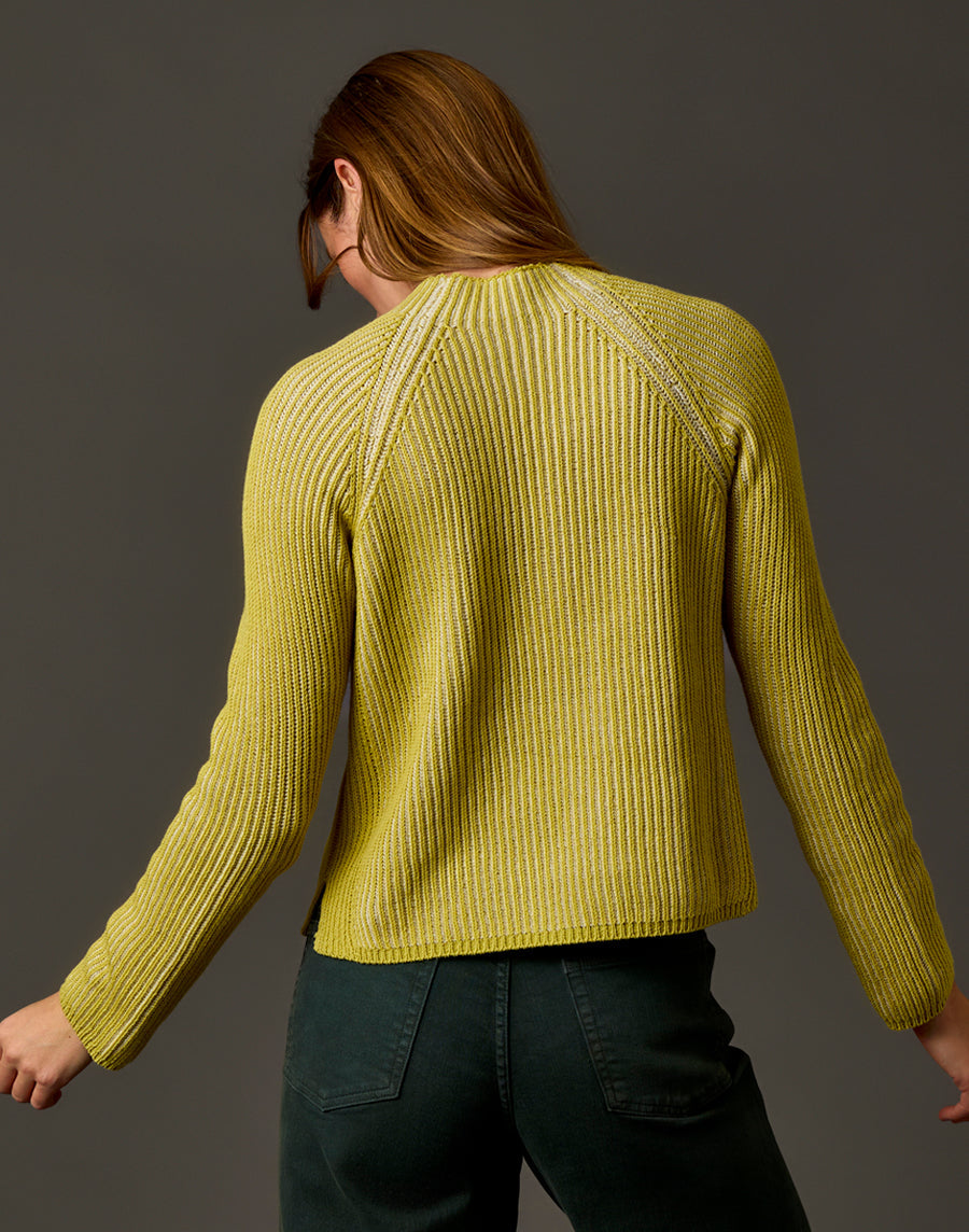 IVY BRIGHT WHEAT/CREAM REVERSIBLE SWATER