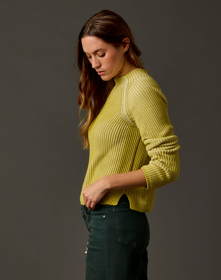 IVY BRIGHT WHEAT/CREAM REVERSIBLE SWATER