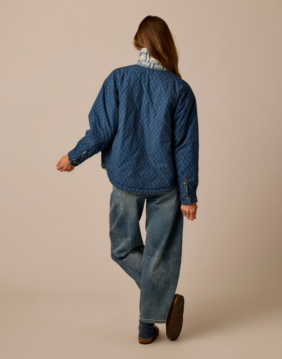 MARAIS ORION FLEUR TWEED REVERSIBLE JACKET