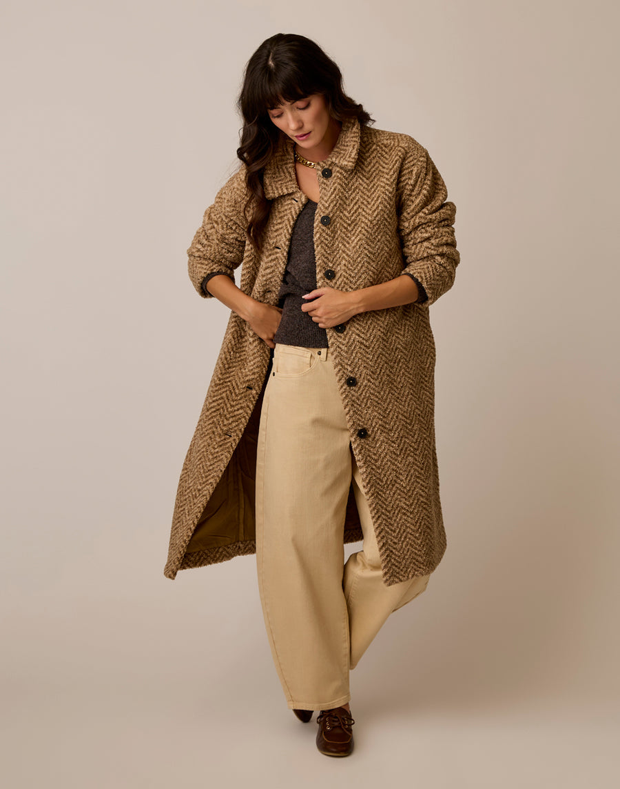 SUTTON HERRINGBONE BOUCLE JACKET