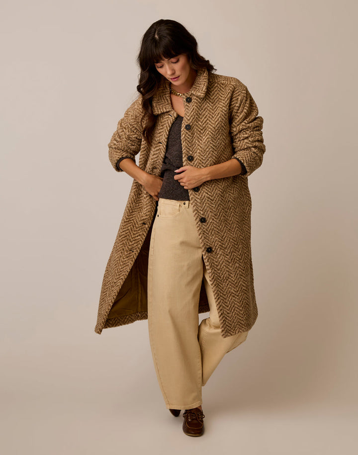 SUTTON HERRINGBONE BOUCLE JACKET