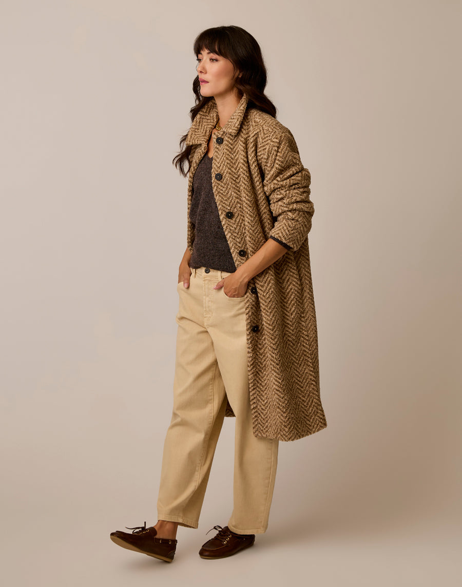 SUTTON HERRINGBONE BOUCLE JACKET
