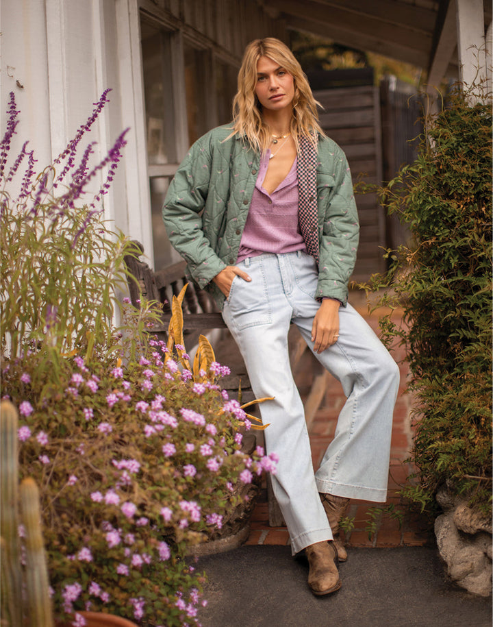 MARAIS VISTA CHECK REVERSIBLE JACKET