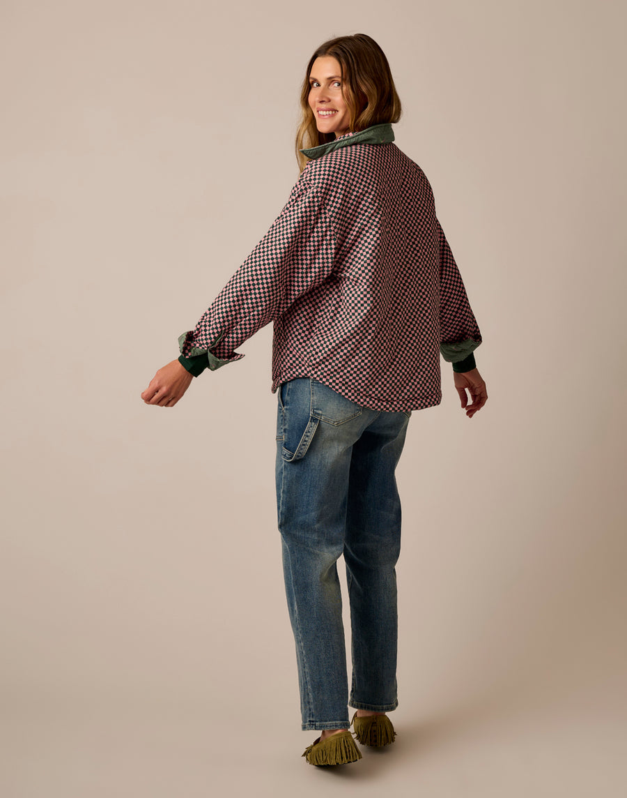 MARAIS VISTA CHECK REVERSIBLE JACKET