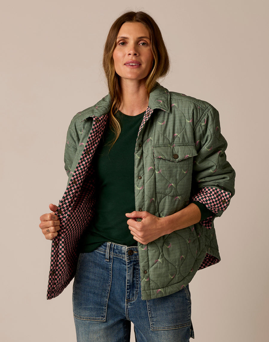 MARAIS VISTA CHECK REVERSIBLE JACKET