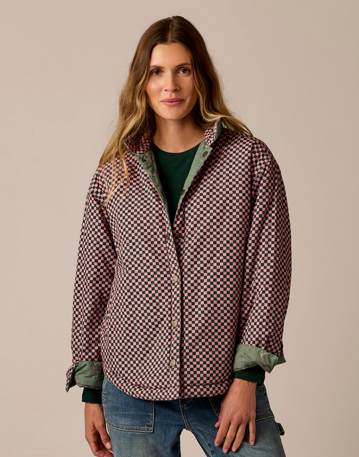 MARAIS VISTA CHECK REVERSIBLE JACKET