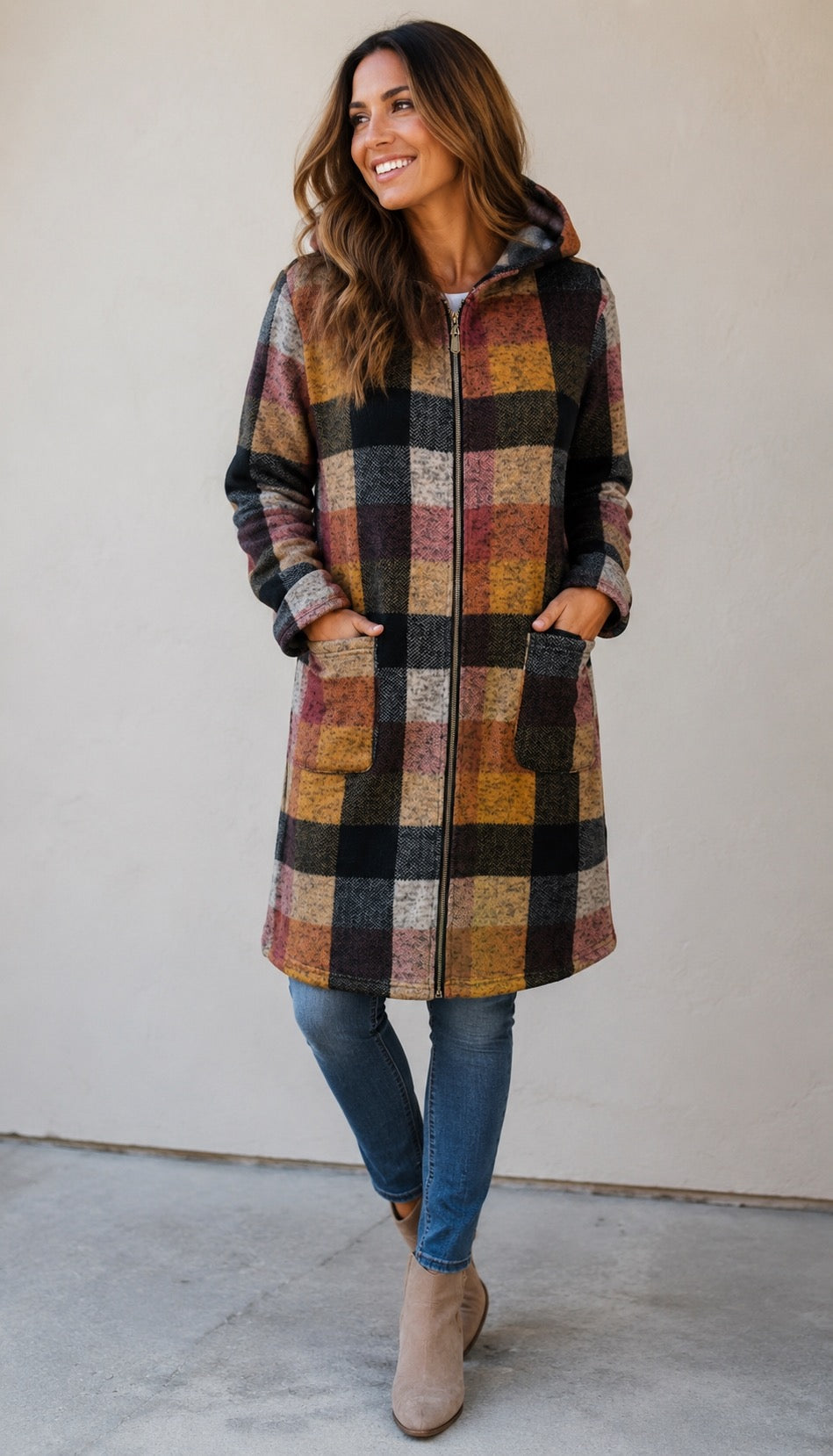 THEA PINK COLORBLOCK HOODED JACKET