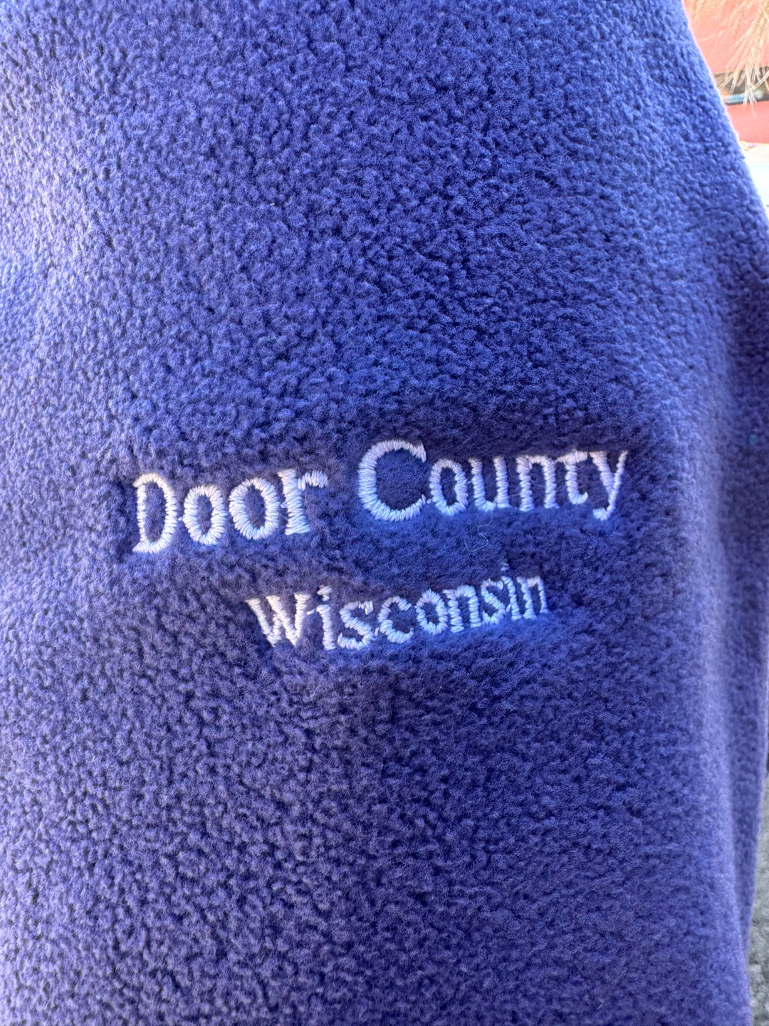 WOMEN'S BLUEBERRY DOOR COUNTY WISCONSIN FIRESIDE FLEECE 1/4 ZIP