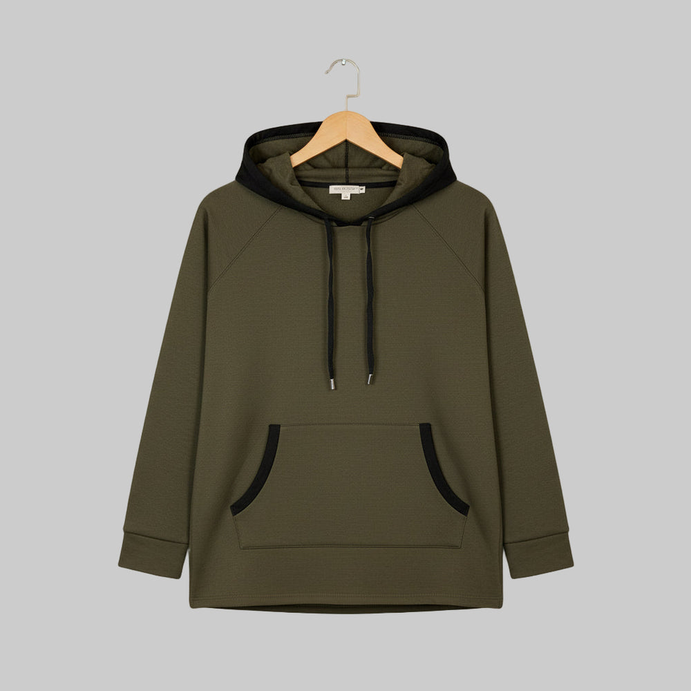 OLIVE RECHARGE PULLOVER HOODIE
