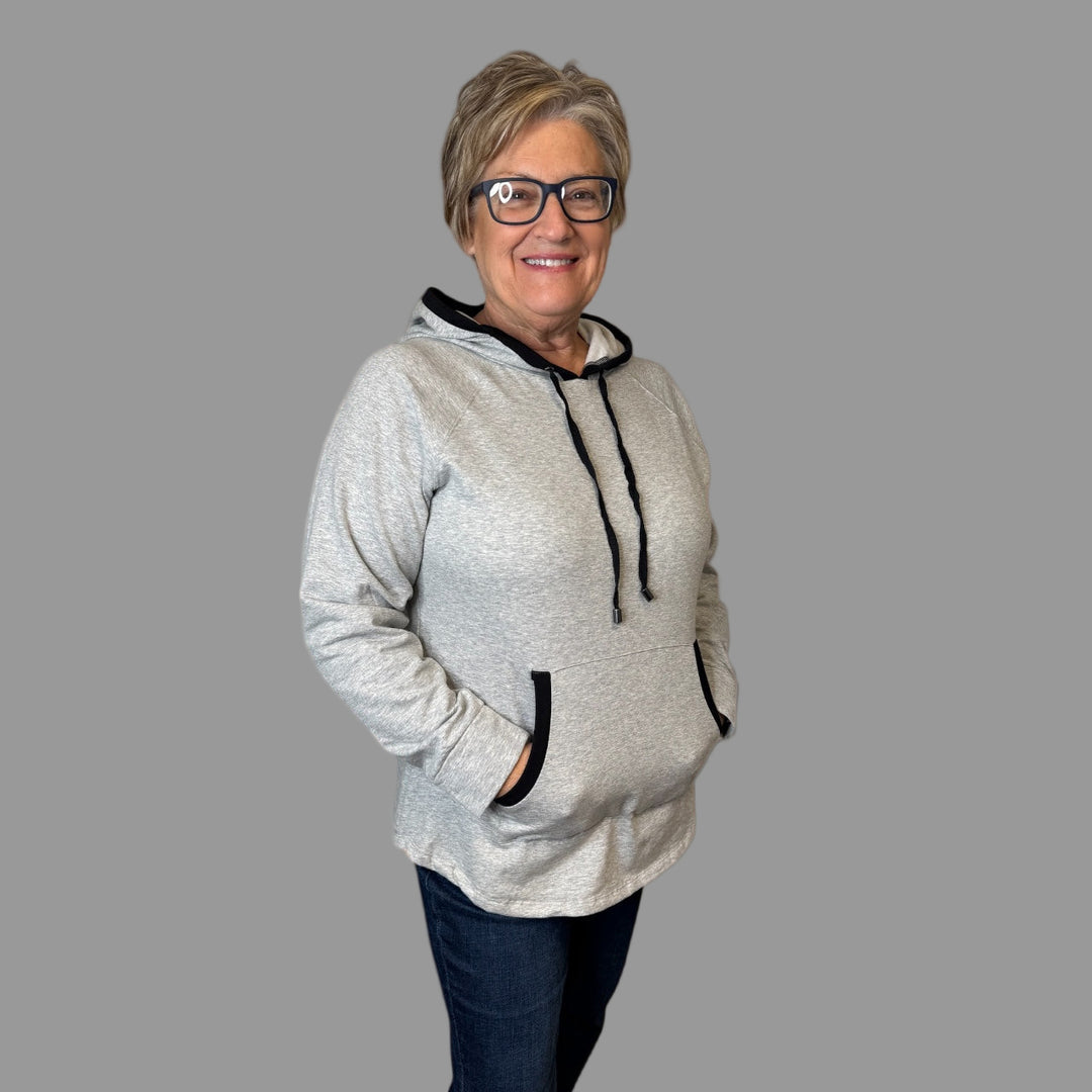 HEATHER GREY RECHARGE PULLOVER HOODIE