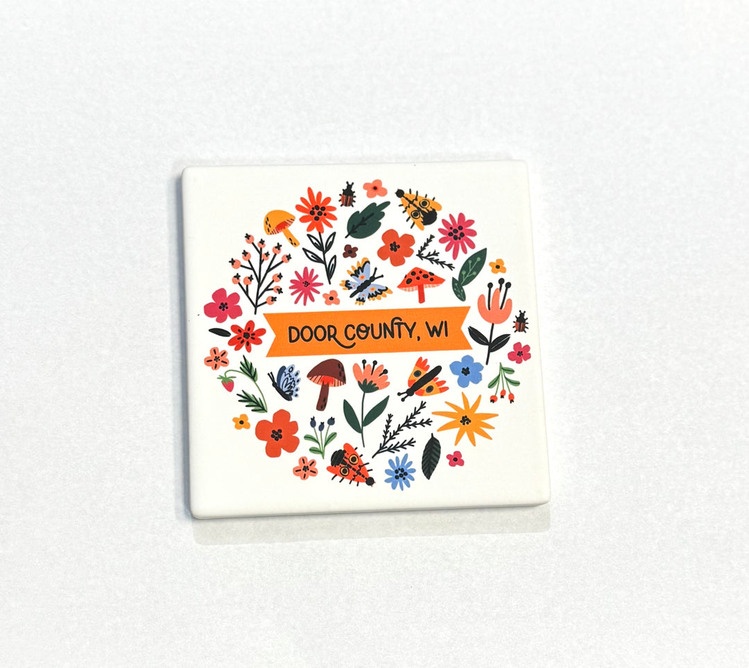 DOOR COUNTY WILDFLOWERS COASTER