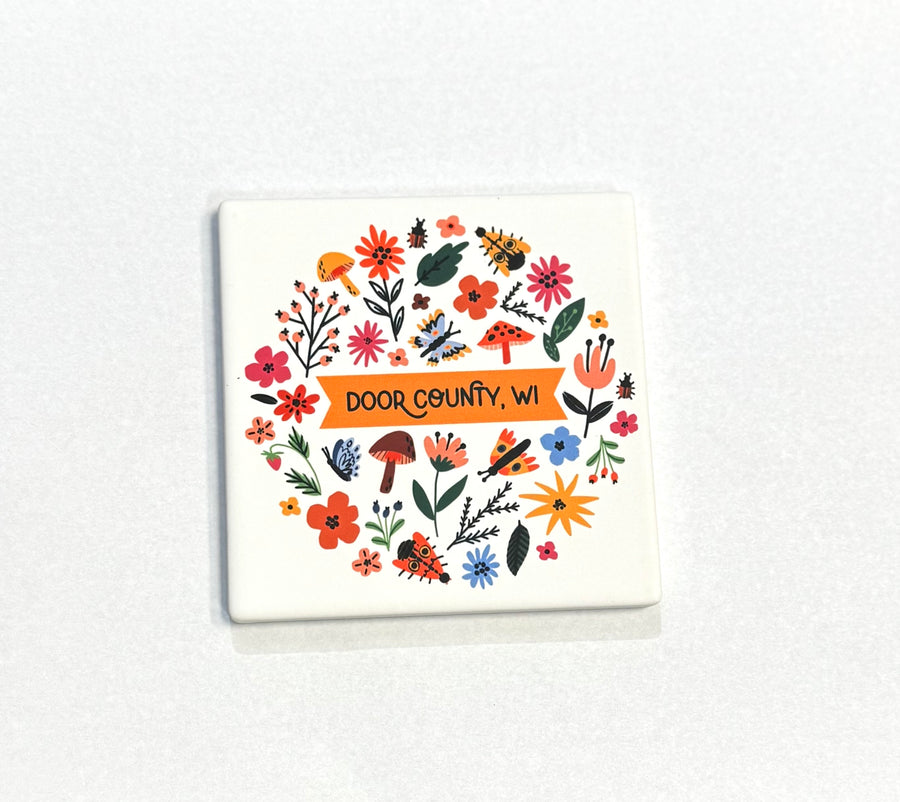 DOOR COUNTY WILDFLOWERS COASTER
