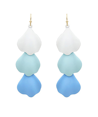 BLUE TRIO PETALS EARRINGS
