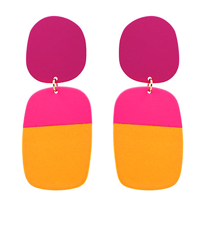 HOT PINK POPCICLE POST EARRINGS
