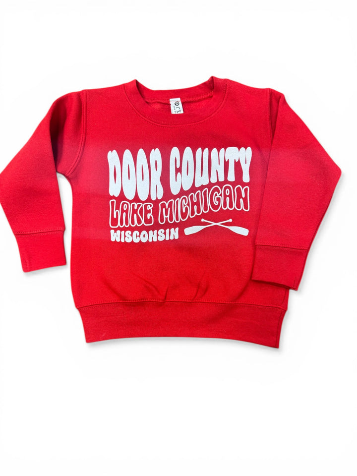 TODDLER RED DOOR COUNTY LAKE MICHIGAN SWEATSHIRT