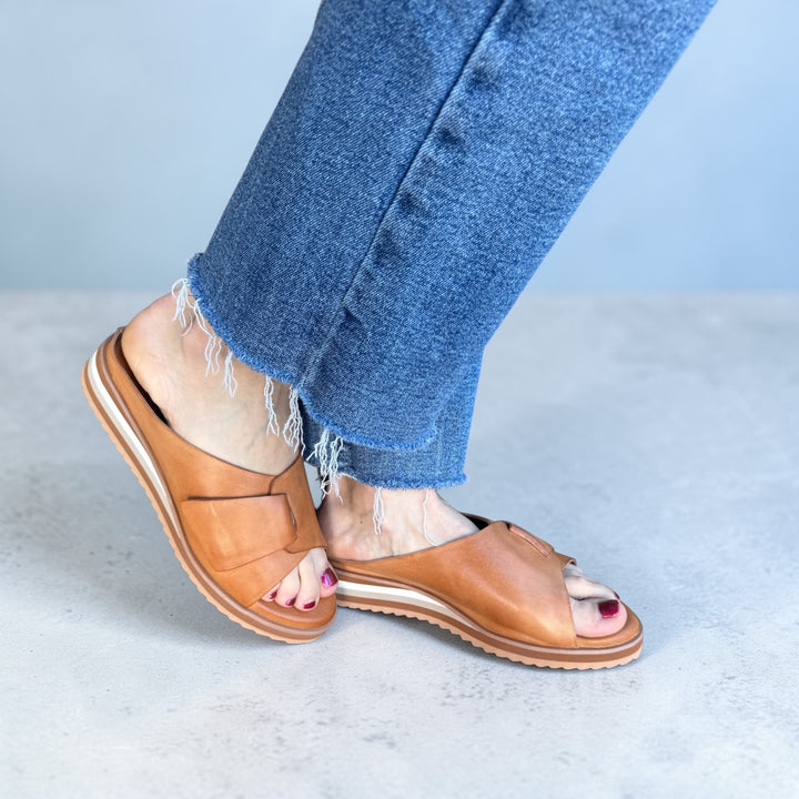 TAUPE PADME LOW WEDGE SANDAL